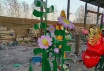和田茉莉花雕塑訂做，城市雕塑，不銹鋼茉莉花雕塑廠