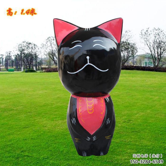 玉溪廣場小貓雕塑，動物擺件，仿古工藝