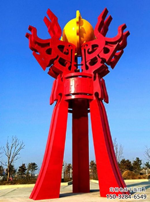 玉溪精神堡壘火球雕塑，城市建筑雕塑，創(chuàng)意藝術(shù)設(shè)計(jì)