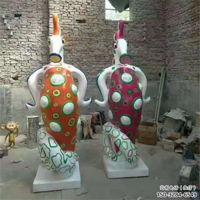寧波幼兒園河馬雕塑，動(dòng)漫文化雕塑，卡通動(dòng)物制作