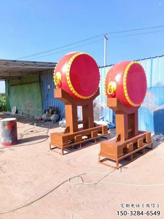 上城景觀戰(zhàn)鼓雕塑 上城景觀戰(zhàn)鼓雕塑