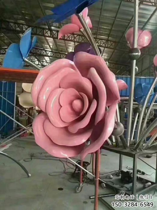 合川牡丹花雕塑工廠優(yōu)選，城市裝飾，牡丹花花朵雕塑供給
