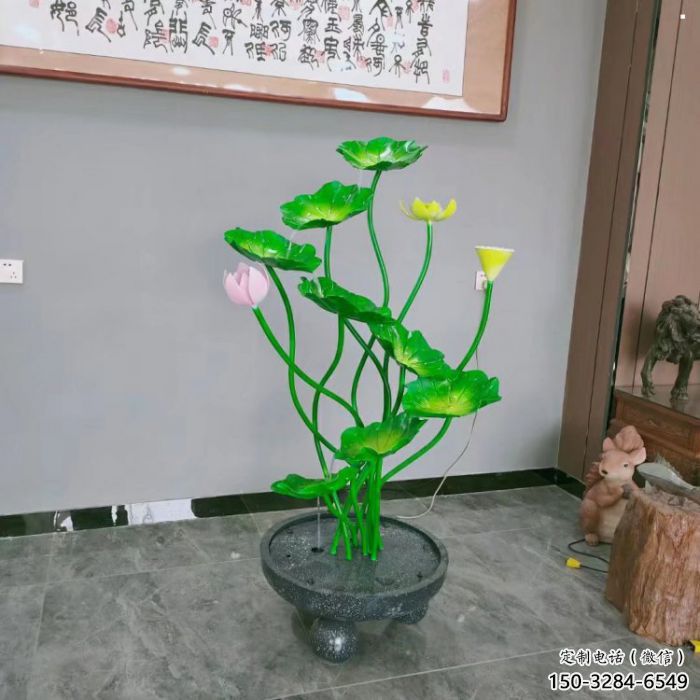 九龍坡荷花雕塑異型優(yōu)選，城市裝飾，展示荷花雕塑定做