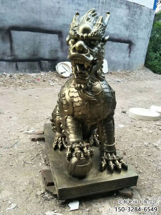 合川校園麒麟雕塑，拉絲海洋雕塑，卡通主題