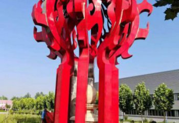 舟山火球雕塑，精神堡壘火球雕塑落地展示