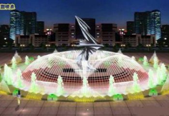 湖州水景搖擺噴泉雕塑，循環(huán)噴水模式噴泉雕塑加工