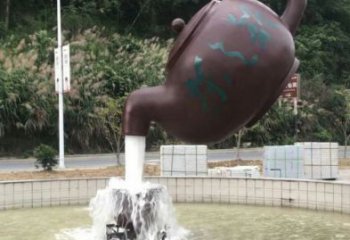 湖州小區(qū)天壺標(biāo)志雕塑，多彩藝術(shù)，天壺雕塑生產(chǎn)廠家