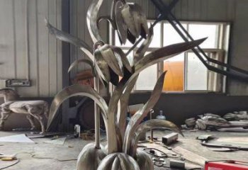江北木棉花雕塑制造商，城市雕塑，不銹鋼木棉花雕塑廠家