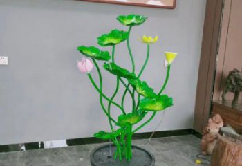 九龍坡荷花雕塑異型優(yōu)選，城市裝飾，展示荷花雕塑定做