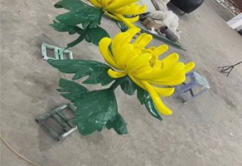 南岸景區(qū)菊花雕塑優(yōu)選，圓雕體系，城市菊花雕塑選定