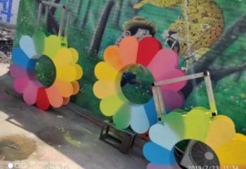 黔江金銀花雕塑廠家，景區(qū)雕塑，城市不銹鋼金銀花雕塑