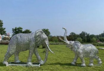 大渡口鏤空大象雕塑制造商，動(dòng)物擺件，透雕大象雕塑定制