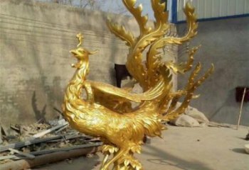 江北鳳凰雕塑廠家，鍛造工藝，銅鳳凰雕塑廠家承接