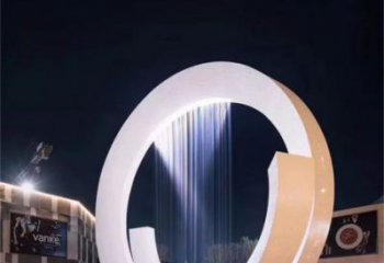 涪陵圓環(huán)噴泉雕塑，水景藝術原理，水景圓環(huán)雕塑廠家